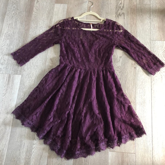Free People Floral Lace Mesh Dress - Picture 4 of 9